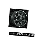 海外輸入ホイール 18x9 ET19 Fuel D610 Maverick 6x120 / 6x139.7ブラックミルドリム(4個セット) 18x9 ET19 ...