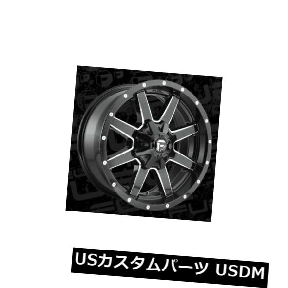 ͢ۥ 20x9 ET19 Fuel D610 Maverick 6x120 / 6x139.7֥åߥɥۥ4ĥåȡ 20x9 ET19 Fuel D610 Maverick 6x120/6x139.7 Black Milled Wheels (Set of 4)