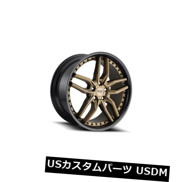 海外輸入ホイール 20x9 ET18ニッチM195メトス5x115ブロンズw /ブラックリップホイール 4個セット 20x9 ET18 Niche M195 Methos 5x115 Bronze w/ Black Lip Wheels Set of 4 