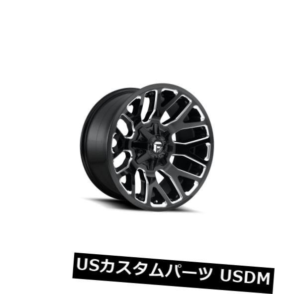 海外輸入ホイール 20x9 ET20 Fuel D623 Warrior 6x135 / 6x139.7ブラックミルドリム（4個セット） 20x9 ET20 Fuel D623 Warrior 6x135/6x139.7 Black Milled Rims (Set of 4)