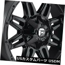 海外輸入ホイール 17x9 ET1燃料D625人質6x135 / 6x139.7ブラックリム(4個セット) 17x9 ET1 Fuel D625 Hostage...