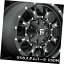 ͢ۥ 17x9 ET-12 Fuel D5176x135 / 6x139.7֥åߥɥۥ4ĥåȡ 17x9 ET-12 Fuel D517 Krank 6x135/6x139.7 Black Milled Wheels (Set of 4)