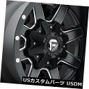 海外輸入ホイール 18x12 ET-44 Fuel D538 Maverick 6x135 / 6x139.7ブラックミルドリム(4個セット) 18x12 ET...