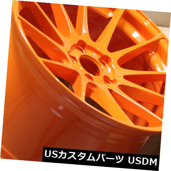 海外輸入ホイール Ground Force GF6 20x9 / 20x10.5 5x112オレンジホイール（4個セット） Ground Force GF6 20x9/20x10.5 5x112 Orange Wheels (set of 4)