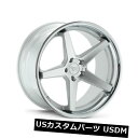 海外輸入ホイール Ferrada FR3 22x9.5 5x120 ET15マシンシルバーホイール（4個セット） Ferrada FR3 22x9.5 5x120 ET15 Machine Silver Wheels (Set of 4)