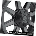 海外輸入ホイール 20x8.25燃料D436 Maverick 8x200 ET122マットブラックホイール(4個セット) 20x8.25 Fuel D436 ...