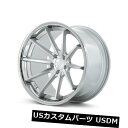 海外輸入ホイール 19x8.5 / 10.5 Ferrada FR4 5x114 +15/25 Machine Silver / Chrome Lip Whee...