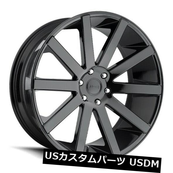 ͢ۥ 24x10S219åȥ顼6x139.7 ET30֥å4ĥåȡ 24x10 Dub S219 Shot Calla 6x139.7 ET30 Black Rims (Set of 4)