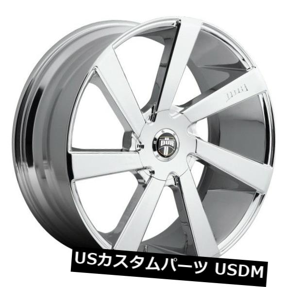 海外輸入ホイール 22x9.5ダブディレクタS132 6x135 / 6x5.5 ET30クロームホイール（4個セット） 22x9.5 Dub Directa S132 6x135/6x5.5 ET30 Chrome Wheels (Set of 4)