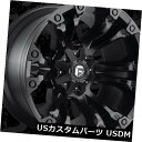 海外輸入ホイール 22x12燃料D560蒸気5x139.7 / 5x150 ET-44マットブラックリム(4個セット) 22x12 Fuel D560 Vapo...
