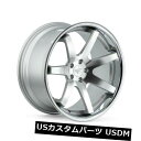 海外輸入ホイール Ferrada FR1 20x10.5 5x120 ET25マシンシルバーホイール（4個セット） Ferrada FR1 20x10.5 5x120 ET25 Machine Silver Wheels (Set of 4)