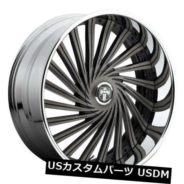 海外輸入ホイール 26x9ダブDaze S241 5x4.75 / 5x5.0 ET5ブラックマシニングホイール（4個セット） 26x9 Dub Daze S241 5x4.75/5x5.0 ET5 Black Machined Wheels (Set of 4)