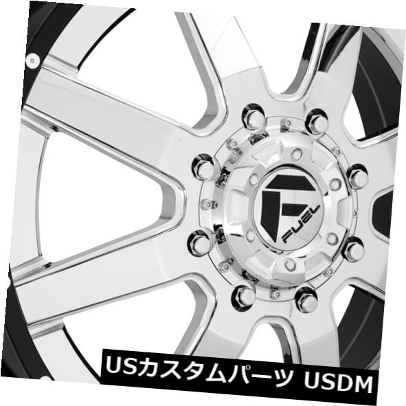 海外輸入ホイール 20x9燃料D260 Maverick 6x135 / 6x139.7 ET1クロームリム（4個セット） 20x9 Fuel D260 Maverick 6x135/6x139.7 ET1 Chrome Rims (Set of 4)