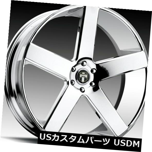 海外輸入ホイール 28x10ダブバラーS115 6x135 ET31クロームホイール（4個セット） 28x10 Dub Baller S115 6x135 ET31 Chrome Wheels (Set of 4)