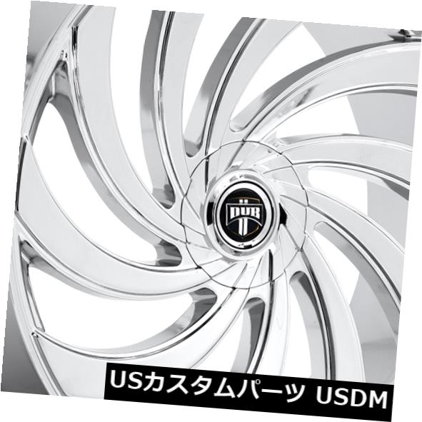 海外輸入ホイール 24x9ダブS238 Delish 5x115 / 5x120 ET15クロームリム（4個セット） 24x9 Dub S238 Delish 5x115/5x120 ET15 Chrome Rims (Set of 4)