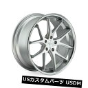 海外輸入ホイール 20x9 Ferrada FR2 5x115 ET15マシンシルバーホイール（4個セット） 20x9 Ferrada FR2 5x115 ET15 Machine Silver Wheels (Set of 4)