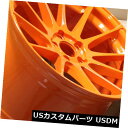 海外輸入ホイール Ground Force GF6 20x10.5 5x115オレンジホイール（4個セット） Ground Force GF6 20x10.5 5x115 Orange Wheels (set of 4)