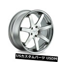 海外輸入ホイール 20x9 Ferrada FR1 5x115 ET15マシンシルバーホイール（4個セット） 20x9 Ferrada FR1 5x115 ET15 Machine Silver Wheels (Set of 4)