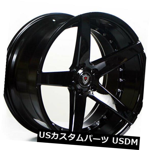 海外輸入ホイール 20 "マーキーホイール3226ブラックコンケーブリムフィットメルセデスベンツE320 20" Marquee Wheels 3226 Black Concave Rims fit Mercedes Benz E320