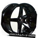 海外輸入ホイール 20 スタッガードマーキーホイール3226ブラックリムメルセデスベンツCLS550に適合 20 Staggered Marquee Wheels 3226 Black Rims fit Mercedes Benz CLS550