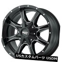 海外輸入ホイール 4New 16x7モトメタルホイールMO970ブラックロードリムAD製粉 4New 16x7 Moto Metal Wheels MO970 ...