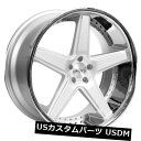 海外輸入ホイール 20 Azad Wheels AZ008シルバーブラッシュドCHリップリムフィットヒュンダイジェネシスクーペ 20 Azad Wheels AZ008 Silver Brushed CH Lip Rims fit Hyundai Genesis Coupe