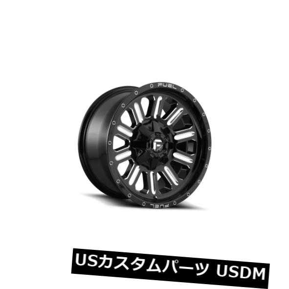 海外輸入ホイール 18x9 Fuel D620 Hardline 6x135/6x139.7 ET2 Black & Milled Wheels (Set of 4)