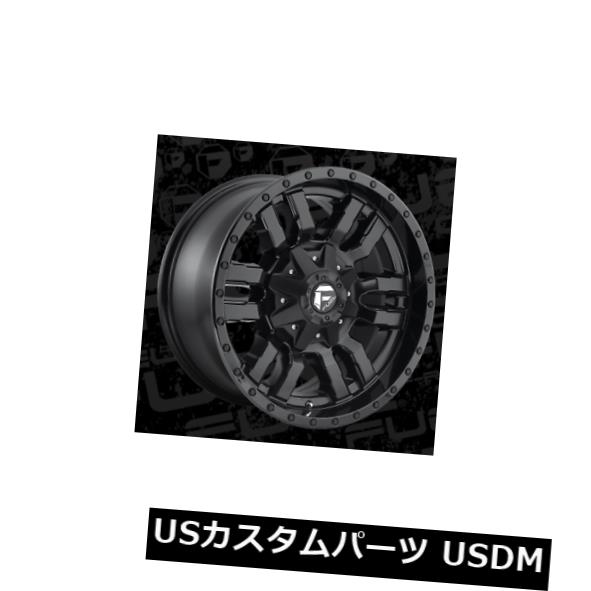 ͢ۥ 18x9ǳD596å6x135 / 6x139.7 ET19ޥåȥ֥å4ĥåȡ 18x9 Fuel D596 Sledge 6x135/6x139.7 ET19 Matte Black Rims (Set of 4)