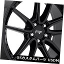 海外輸入ホイール 22x10.5ニッチリムM223 Dfs 5x115 ET20ブラックリム(4個セット) 22x10.5 Niche Rims M223 Df...