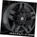 海外輸入ホイール フューエルポンプD515 20x9 5x5.5 / 5x150 ET20マットブラックホイールリム（4個セット） Fuel Pump D515 20x9 5x5.5/5x150 ET20 Matte Black Wheels Rims (Set of 4)