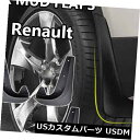マッドガード 泥除け ルノーMegane Kwid Captur Clioスプラッシュマッドガード用4xユニバーサルマッドフラップ 4x Universal M...