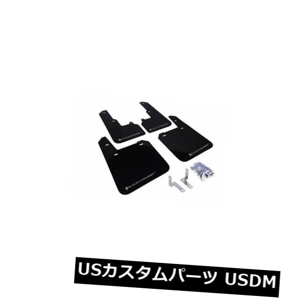 マッドガード 泥除け 2015-2017スバルアウトバックのためのシルバーロゴのあるラリーアーマーブラックマッドフラップ Rally Armor Black Mud Flap w/ Silver Logo For 2015-2017 Subaru Outback