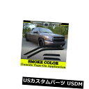 ドアピラー 2007-2013 GMCシエラエクステンデッドキャブ4PCスモークドアベントバイザーウィンドウレインガード 2007-2013 GMC Sierr...