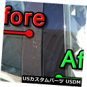 ドアピラー クライスラータウンの黒柱支柱 カントリー/ダッジグランドキャラバン08-15 10pc BLACK Pillar Posts for Chrysle...
