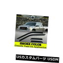 ドアピラー 1999-2006 GMCシエラエクステンデッドキャブ4PCスモークドアベントバイザーウィンドウレインガード 1999-2006 GMC Sierr...