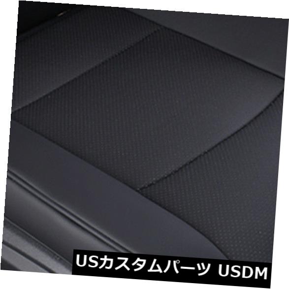 シートカバー PUレザーデラックスカーカバーシートプロテクタークッションブラックフロントカバーユニバーサル PU Leather Deluxe Car Cover Seat Protector Cushion Black Front Cover Universal