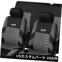 シートカバー AUTOYOUTH 4PCSまたは9PCSカーシートカバーカーアクセサリーインテリアブラック＆グレー AUTOYOUTH 4PCS or 9PCS Car Seat Cover Car Accessories interior Black and Grey