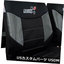 シートカバー 車のシートカバートラックSUVユニバーサルフィットフロントバケットベンチ用カーボンブラックセット Car Seat Covers Carbon Black Set For Trucks SUV Universal Fit Front Bucket Bench