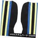 シートカバー 安全フロントリアシートカバーフルセットクッションマットプロテクターイエロー Safety Front Rear Seat Covers Full ...