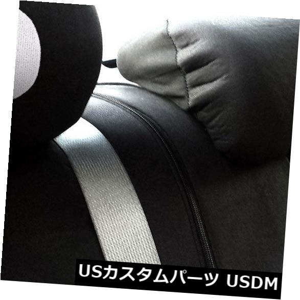 シートカバー 新しいパンダ車トラックSUVシートカバースバル用フルセットヘッドレストフロアマット New Panda Car Truck SUV Seat Covers Headrest Floor Mats Full Set For Subaru