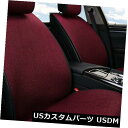 シートカバー 2Xユニバーサルカーフロントシートカバープロテクターヘッド休息フルセットチェア通気性 2X Universal Car Front Seat Co...