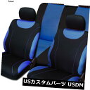 シートカバー 完全なギフトが付いているホンダの新しい黒くおよび青い布のカートラックのシートカバー For Honda New Black and Blue Cl...