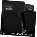 シートカバー 新しい日産のために心配しないでください幸せな黒い布カートラックシートカバーセット For Nissan New Don't Worry Be Ha...