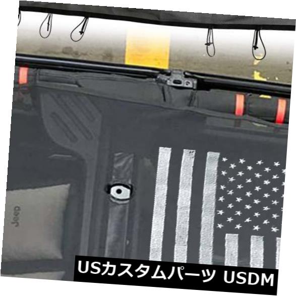 åȥåץС ƹݥꥨƥ褱åȥåץС07-17ץ󥰥顼4ɥJK JKU US Flag Polyester Sunshade Mesh Top Cover for 07-17 Jeep Wrangler 4-Door JK JKU