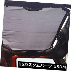 åȥåץС 07-17ץ󥰥顼Τγĥǽʼ֤褱ξ奫Сβ Extensible Car Sun Shade Eclipse Top Cover Roof Mesh for 07-17 Jeep Wrangler