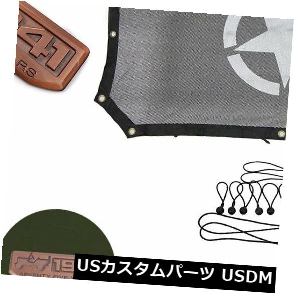 メッシュトップカバー JEEP WRANGLER JK JKU 2の場合 4 DR 2007-2017ビクニトップメッシュサンシェードトップカバー For JEEP WRANGLER JK JKU 2 & 4 DR 2007-2017 Bikni Top Mesh SunShade Top Cover