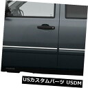 USメッキパーツ 07-13 GMC Sierra拡張キャブ用サイドモールディングトリム(ステンレススチール4pcアッパー) Side Molding Trim...