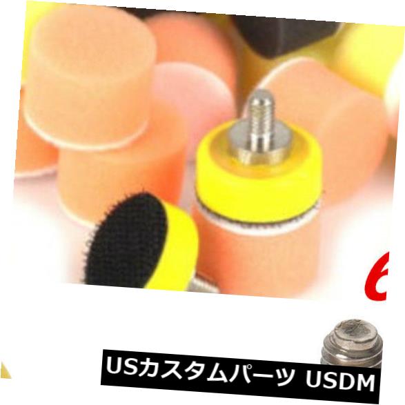 USメッキパーツ 60個1 "スポンジ研磨ワックスバフ研磨パッドキット用カーポリッシャーM6 60Pcs 1" Sponge Polishing Waxing Buffing Polishing Pads Kit For Car Polisher M6