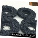 USメッキパーツ 4xメタルブラック4 研磨グラインダーディスクカーラストタールバグリムーバー砥石 4x Metal Black 4 Polishing Grinder Disc Car Rust Tar Bug Remover Abrasive Wheel