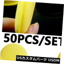 USメッキパーツ 50pcsカーワックスポリッシュスポンジパッドラウンドケアツールバフ研磨ポリウレタンフォーム 50pcs Car Waxing Polishi...